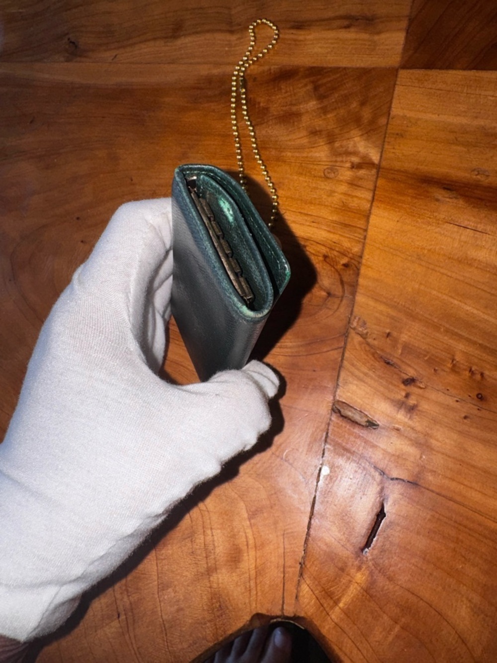 Louis Vuitton wallet credit card key holder reinvented necklace/wristlet vintage - Picture 5 of 14